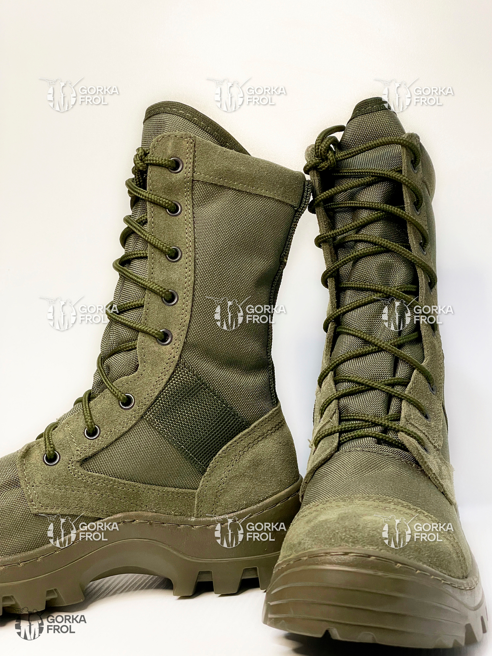 Ботинки с высокими берцами 35 О «RUSH OLIVA» – лёгкие