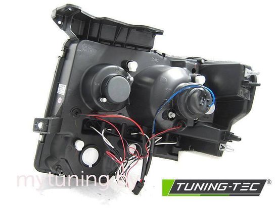 Передние фары Angel Eyes для Ford F150 XII (08-14) хромированные