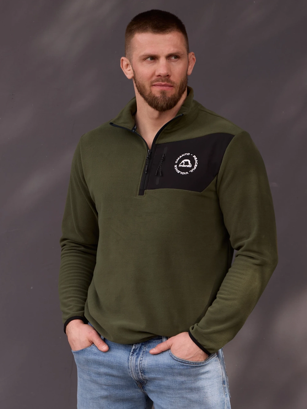 Пуловер MANTO CIRCLE хаки