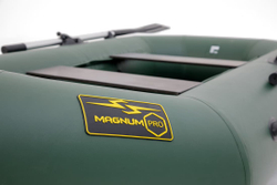 Гребная лодка ПВХ MAGNUM PRO 300 (Зеленая) гребная, с возможностью установки транца (2024)