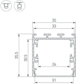 Профиль накладной Arlight SL-LINE 041834