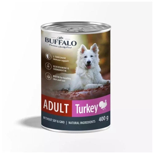 Mr.Buffalo Adult консервы для собак индейка 400гр
