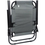 Кресло складное с подлокотниками TFS1608, 54*68*95 см, 3 положения, серый.