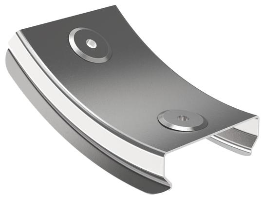 Крышка поворота плавного 45град вертикального внутреннего (тип В10) 80мм ESCA IEK