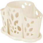 Сушилка для столовых приборов Plast Team 3х-секционная 177х130 мм молочный туман