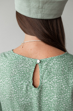 Платье Катарина из штапеля для беременных и кормящих, Полынь с цветами