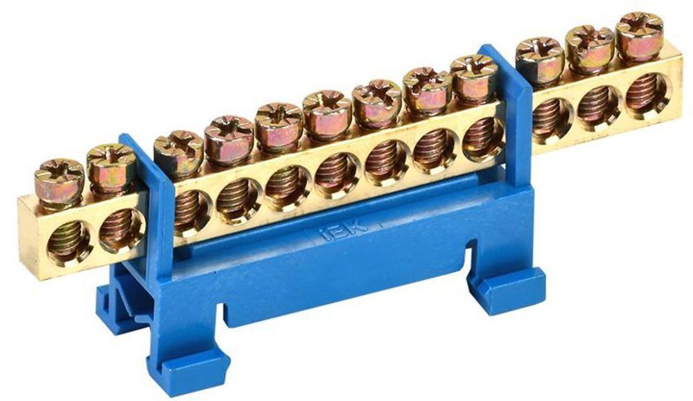 Шина нулевая на DIN-изол. "Стойка" ШНИ 6х9-12-С-С IEK YNN10-69-12P-K07