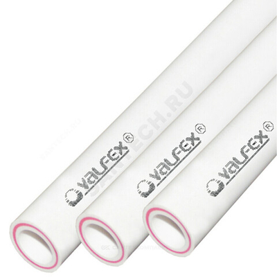 Труба PP-R белая арм стекловолокном Дн 32х5,4 Ру25 SDR6 Т&lt;90С L=4м VALFEX 10106032 ..