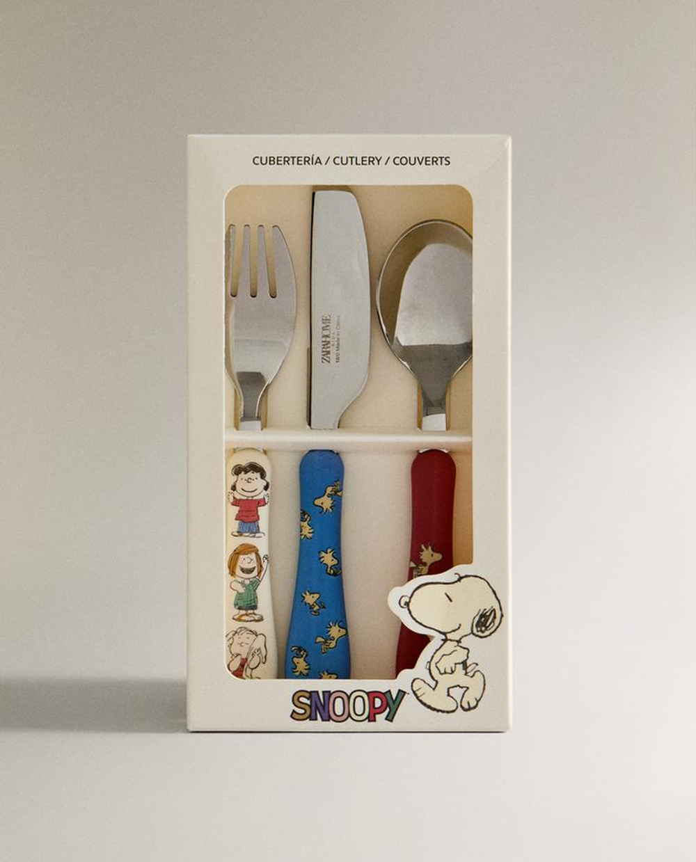 ZARA HOME ДЕТСКИЙ НАБОР СТОЛОВЫХ ПРИБОРОВ "PEANUTS"™, РАЗНОЦВЕТНЫЙ