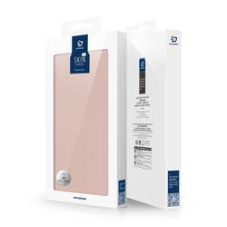 Чехол книжка из PU кожи розового цвета от Dux Ducis для Samsung Galaxy S25 Ultra, серия Skin Pro Series Case