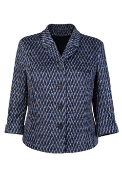 Жакет женский 3437ВЕА, черно-синий #225ЧС043437ВЕА