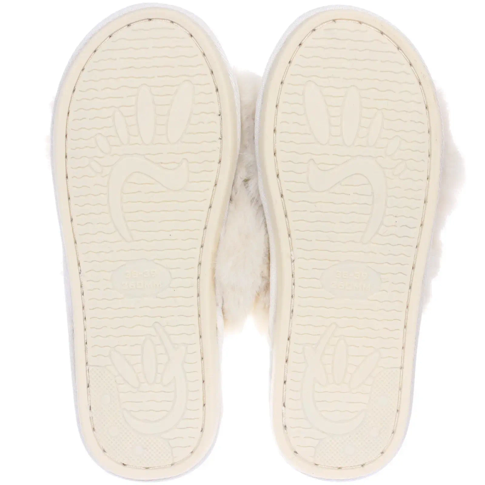 Тапочки женские домашние «TWIN», цвет белый, р-р 38-39