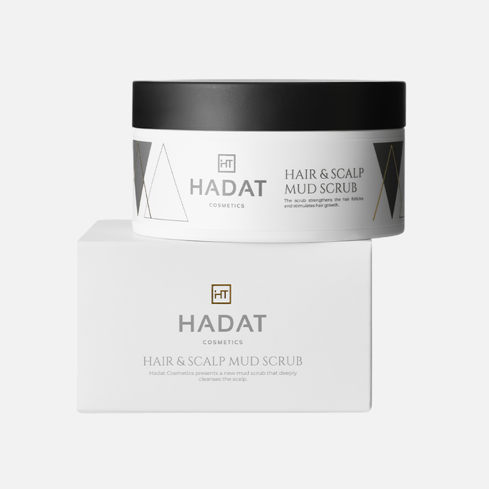HADAT HAIR&SCALP MUD SCRUB Очищающий скраб с морской солью для волос и кожи головы, 300 мл