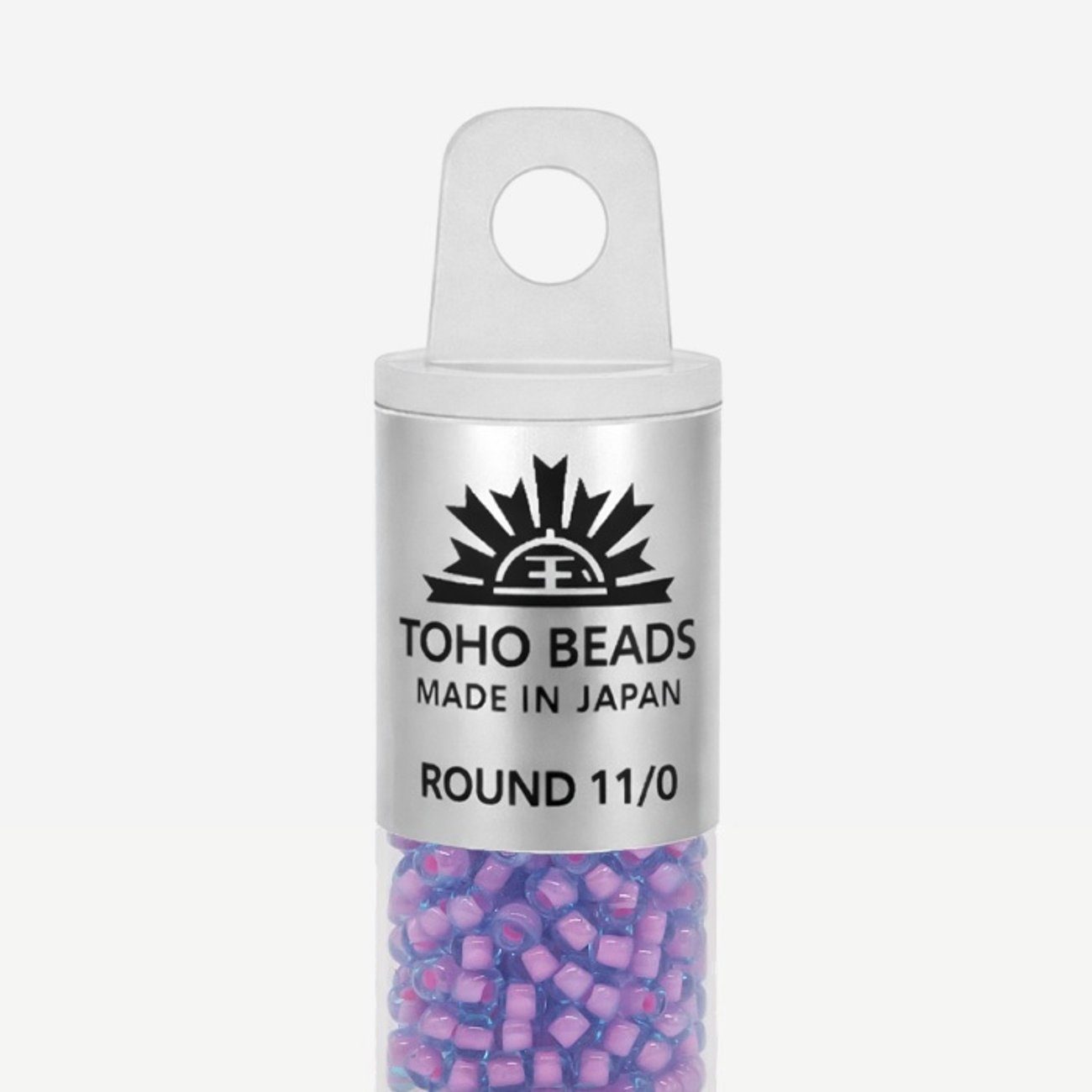 Японский бисер TOHO Round 11/0 (№937), окрашенный изнутри прозрачный