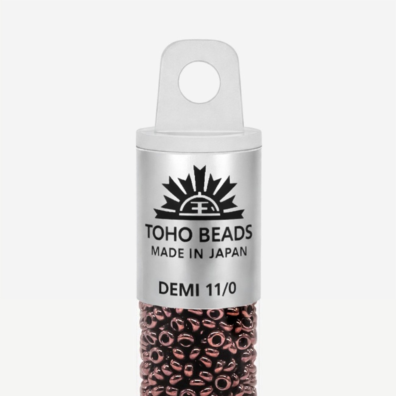 Японский бисер TOHO Demi 11/0 (№222), металлизированный, непрозрачный глянцевый
