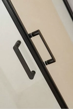 Душевой уголок Orange E04-090TB 90х90 стекло прозрачное/профиль черный