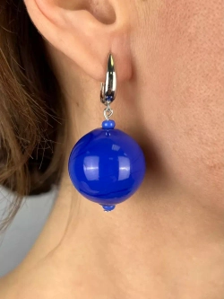 Серьги бижутерия из муранского стекла