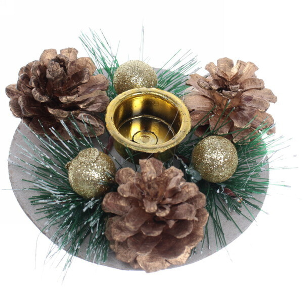 Подсвечник «Шишки» 9 см