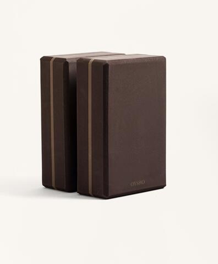OYSHO Набор блоков для йоги, коричневый