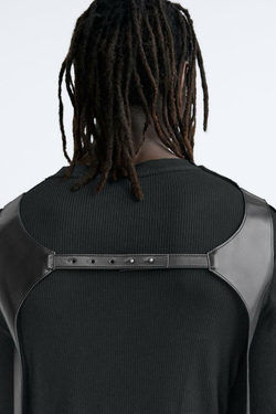 ZARA СУМКА С ПЛЕЧЕВЫМ РЕМНЕМ SOFT, ЧЕРНЫЙ