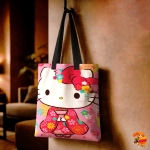 Сумка шоппер с принтом Hello Kitty