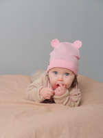 Шапка с ушками для новорожденного