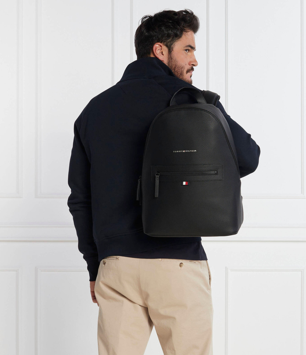 Рюкзак ESSENTIAL PU BACKPAC Tommy Hilfiger - черный(AM0AM09503)