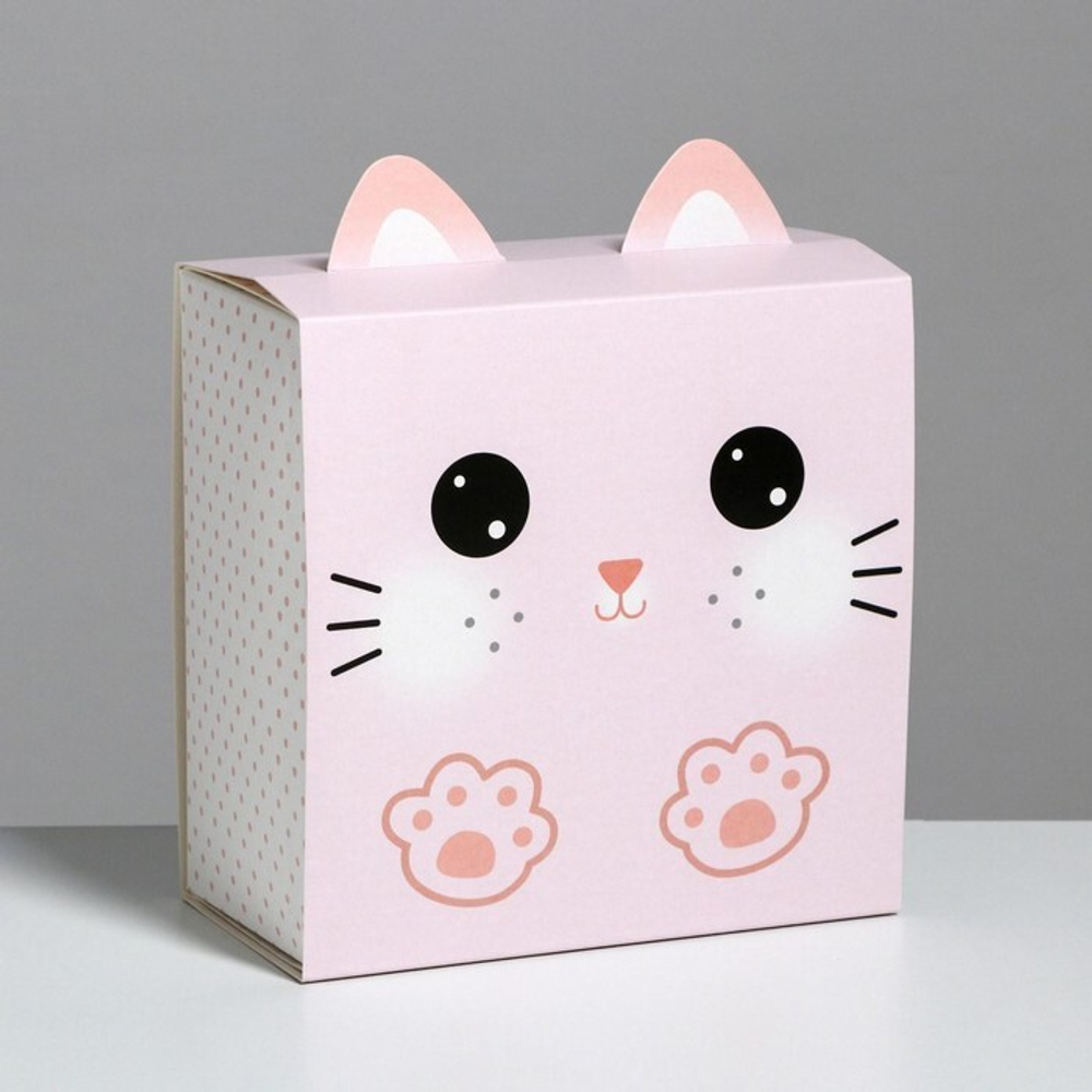 Коробка складная «Открывай скорее», 15 × 15 × 8 см