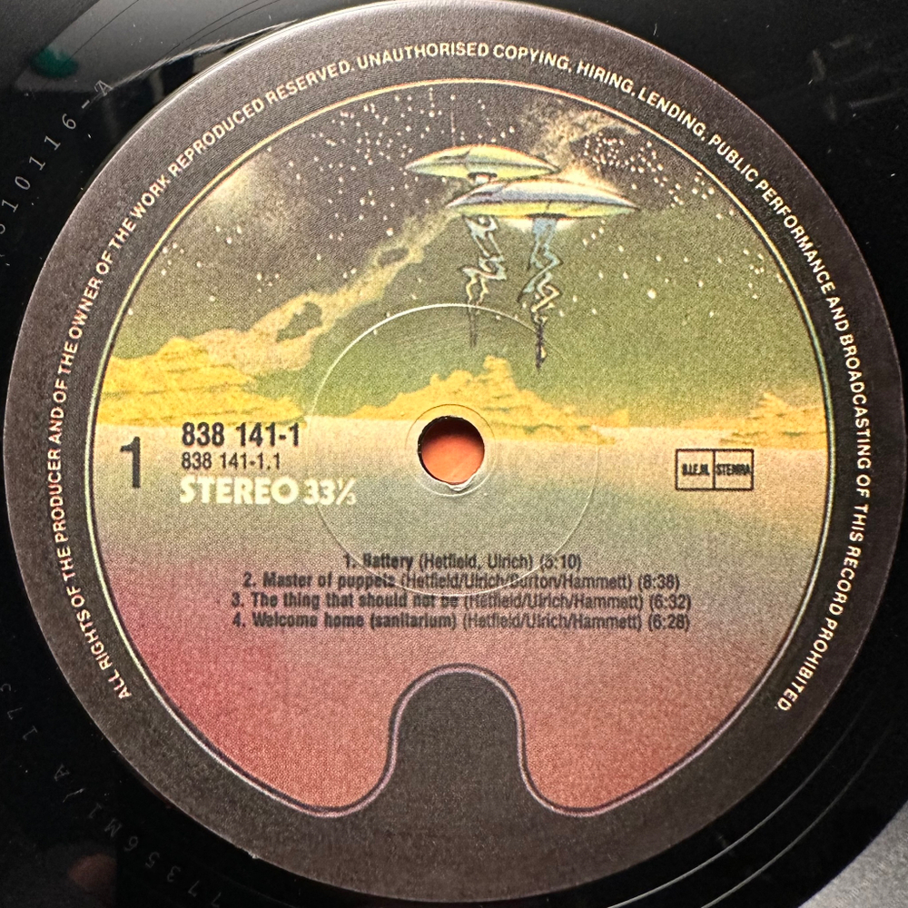 Metallica- Master Of Puppets (Europe)