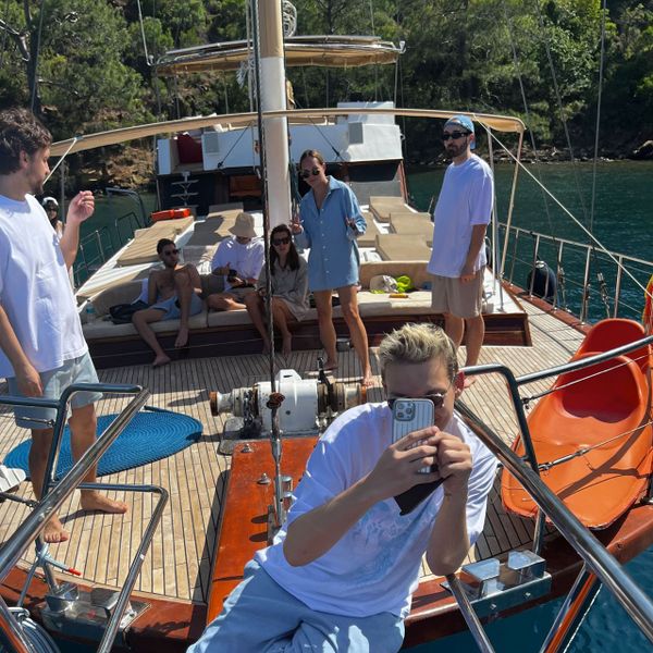 Рубашка #4 Вельветовая Голубая - фото 9