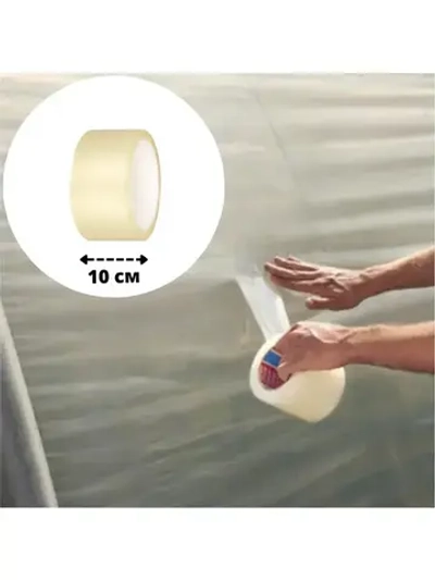 Клейкая лента для ремонта теплиц 150 мкм, 10 см на 9,5 м, скотч тепличный для ремонта парников, поликарбоната MG