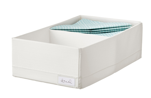 Органайзер IKEA STUK (СТУК), Полиэстер, Белый, 20x34x10 см
