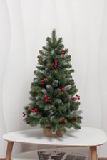 Настольная елка с ягодами "Очарование" (леска+пвх) высота 60 см / 90 см