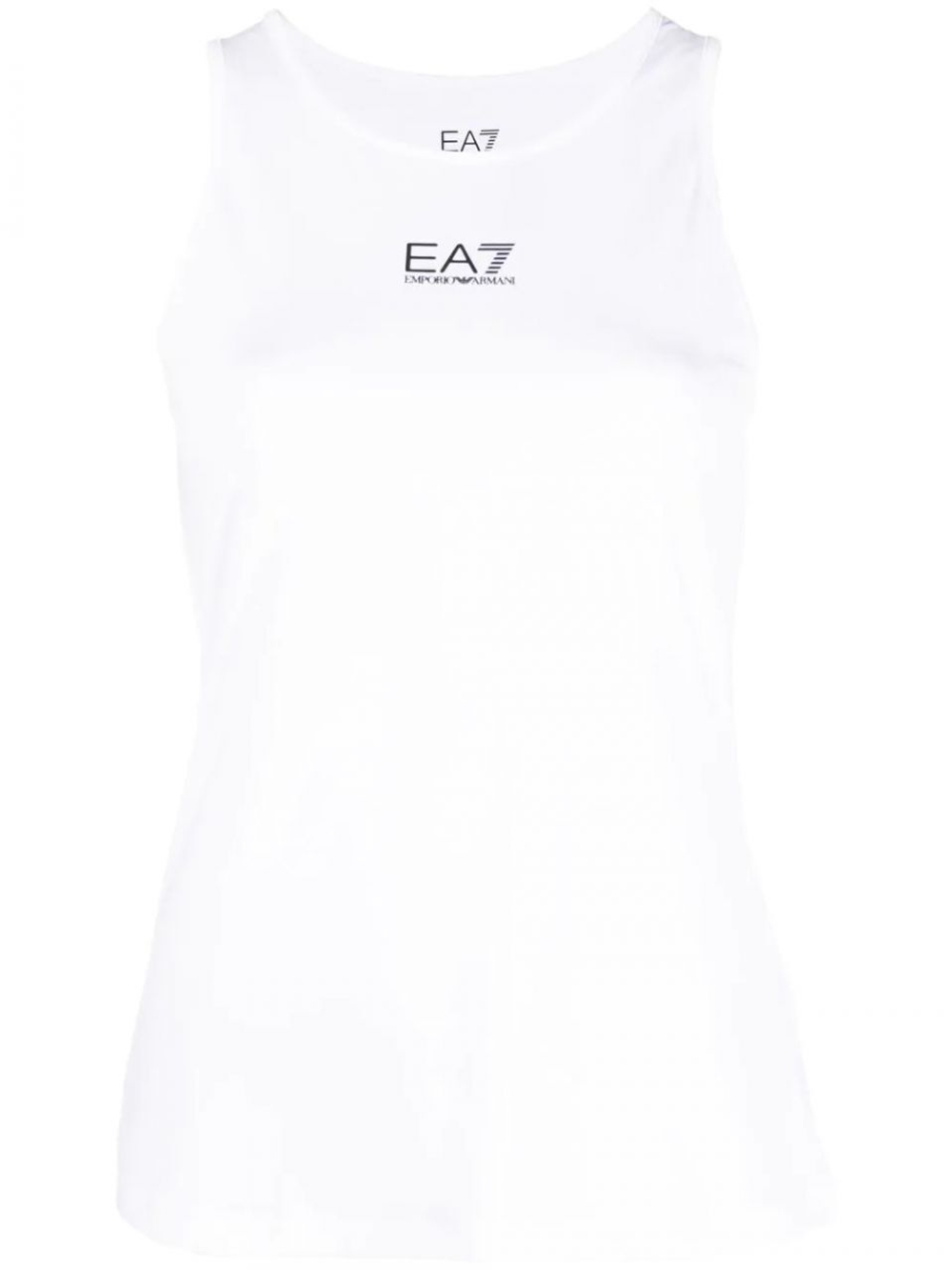 Женский топ теннисный EA7 Women Jersey Tank - белый