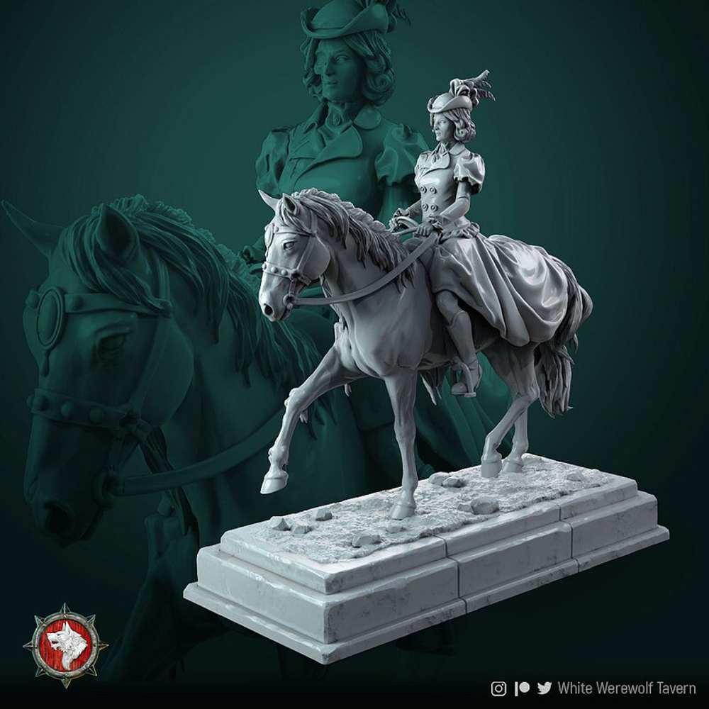 Мертвяк Андед Зомби Скелет монстр на коне миниатюра для dnd, днд, pathfinder, фентези, Настольная игра, НРИ, Варгейм, РПГ
