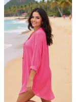 туника пляжная рубашка летняя на пуговицах