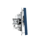 ARTGALLERY 2-клавишный ВЫКЛЮЧАТЕЛЬ с подсветкой, сх.5а, 10АХ, механизм, быстрозажим. клем., АКВАМАРИ