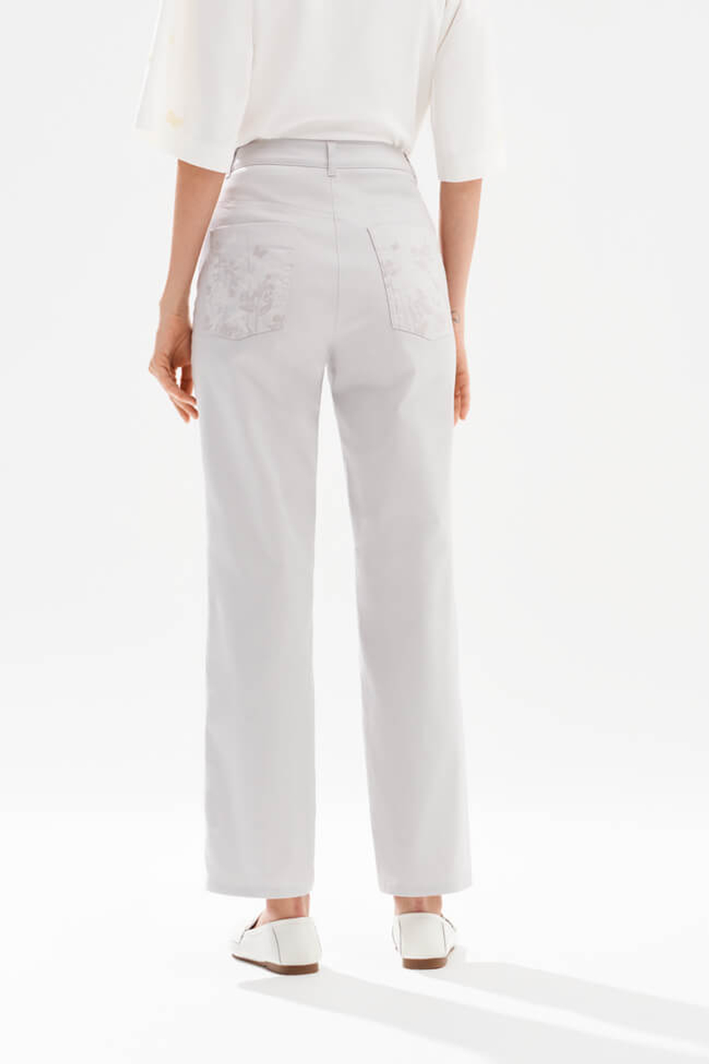 31335 Брюки женские (светло-серый джинс)