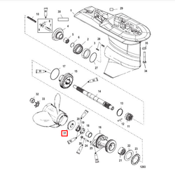 Шайба упорная гребного винта MERCURY 75-125 (13191Q01) (Quicksilver)