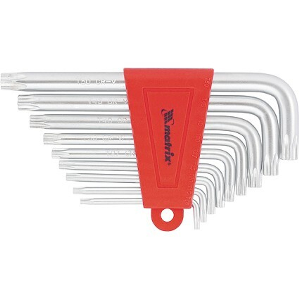 НАБОР КЛЮЧЕЙ ИМБУСОВЫХ MATRIX TORX Т10-Т50 9ШТ 12305