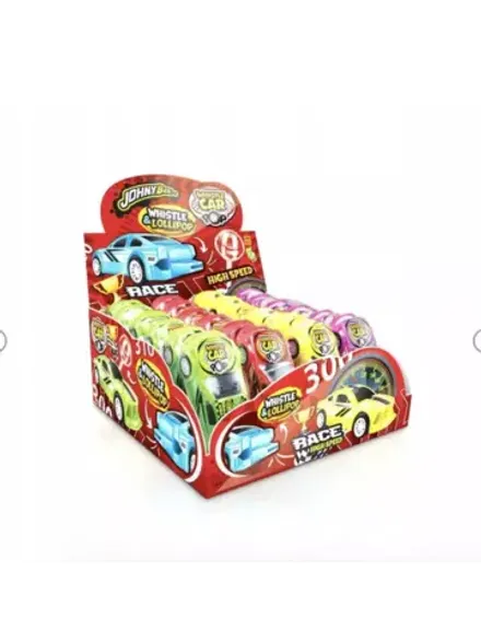 Леденец Whistle Car Pop с игрушкой Свисток Johny Bee 10гр