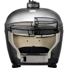 Керамический угольный гриль Primo Oval 300 (Family) All-In-One, 38х56 см, с ножками и столиками