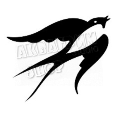 Трафарет для блеск тату "Ласточка