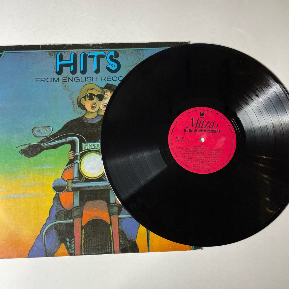 Винтажная виниловая пластинка LP Hits From English Records (Польша 1977)