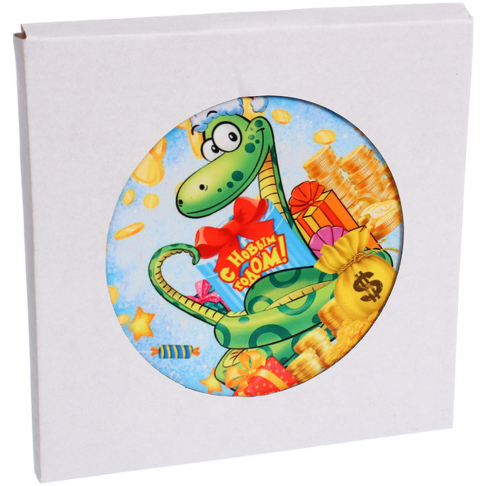 Подставка под горячее керамика 16см «Денежный змей Ронни»