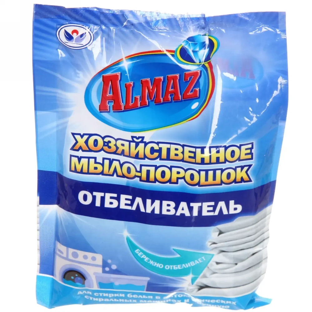 Отбеливающее хозяйственное мыло - порошок ALMAZ (саше) 300 г