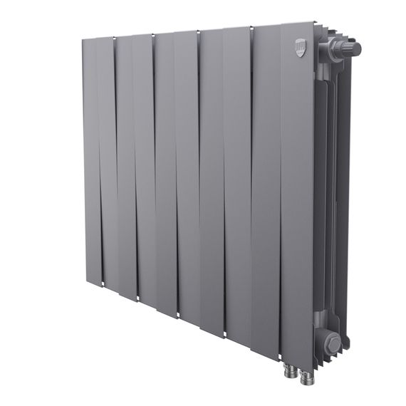 Радиатор биметаллический Royal Thermo PianoForte 500 Серебристый VR80 - 12 секц.
