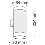 Настенный светильник (бра) Maytoni C027WL-L10B