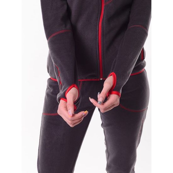 Костюм "Рич" жен (т.серый/красн)