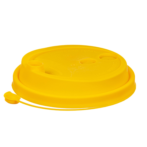 Крышка с питейником закрыв носик d-90 (1000шт) Желтая (ВЗЛП)